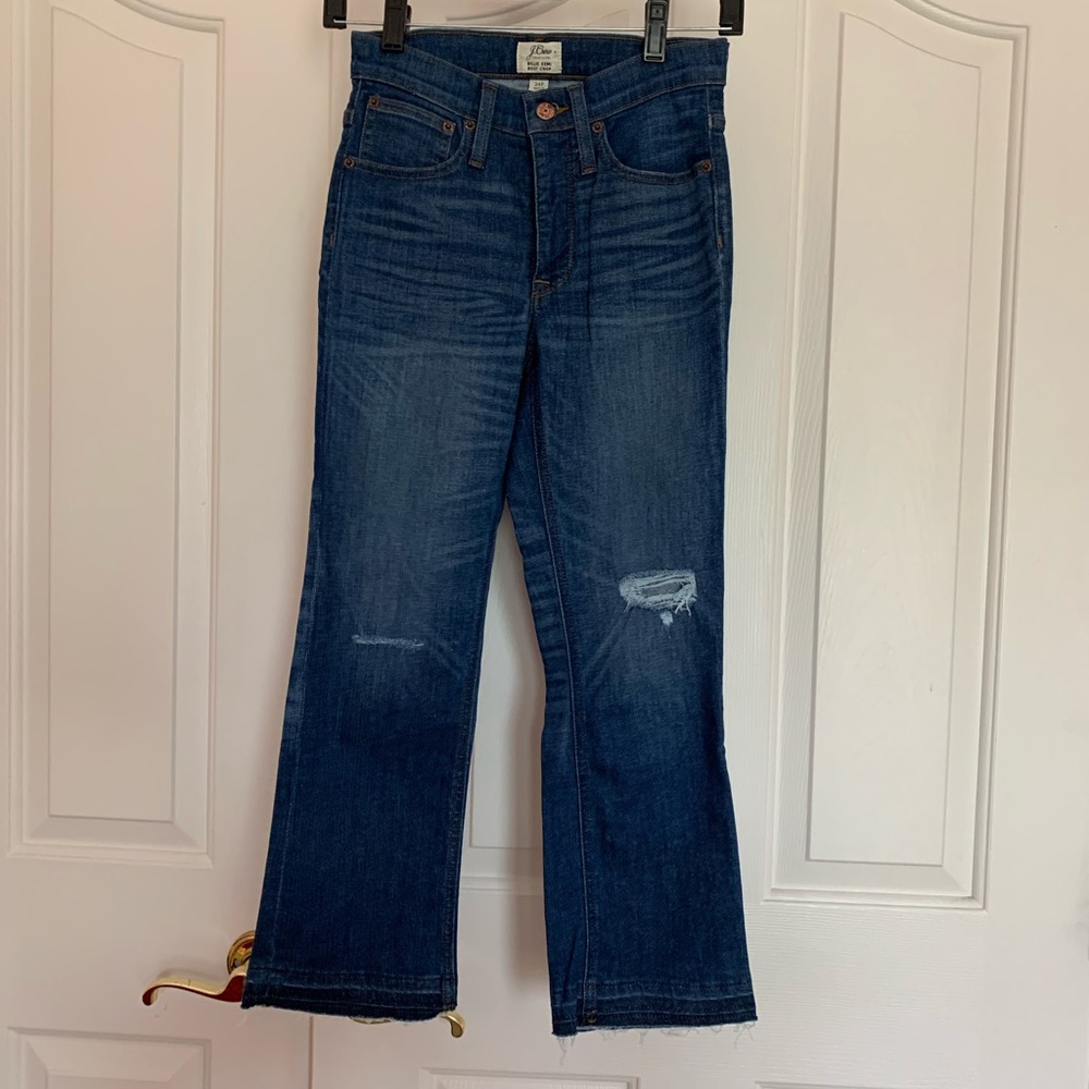 J.Crew Billie Demi Boot Crop Jeans, size 24P